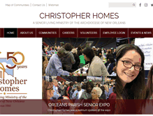 Tablet Screenshot of christopherhomes.org